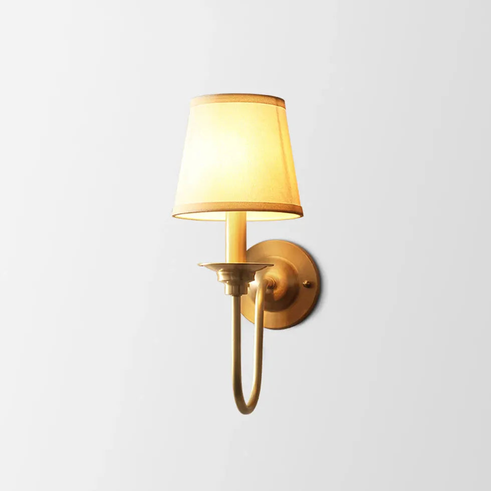 fabric wall lights indoor gold