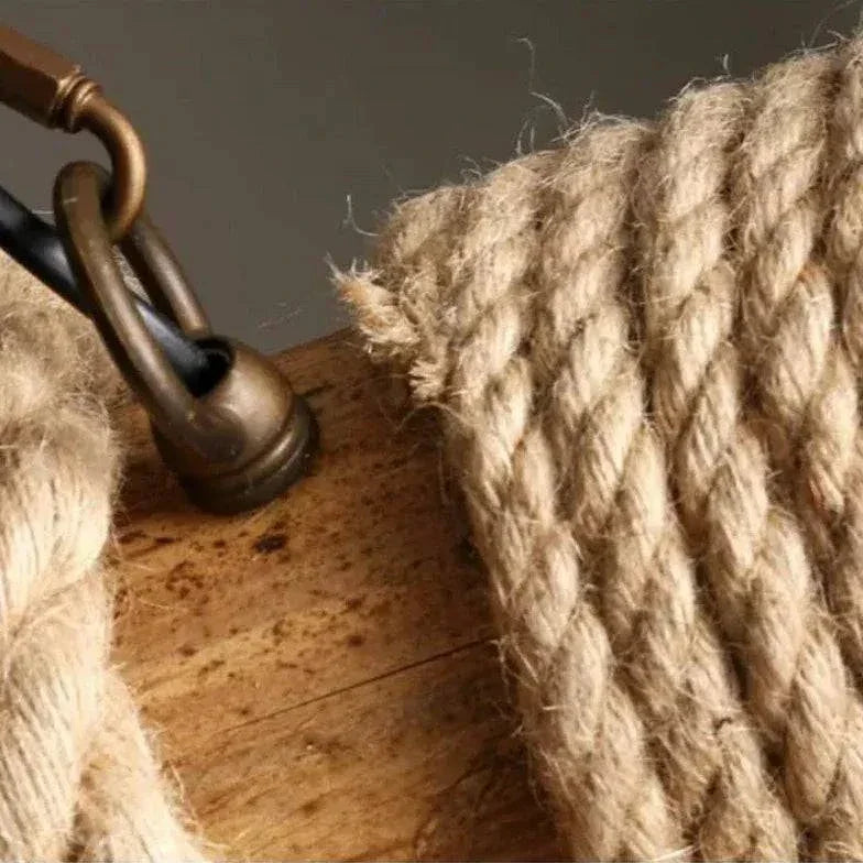 Suspension Luminaire Corde Industriel Vintage Café - Clowas.fr