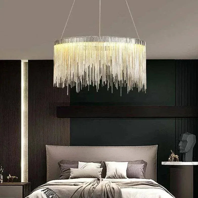 Lustre Rond Led Design Moderne Artistique - Clowas.fr