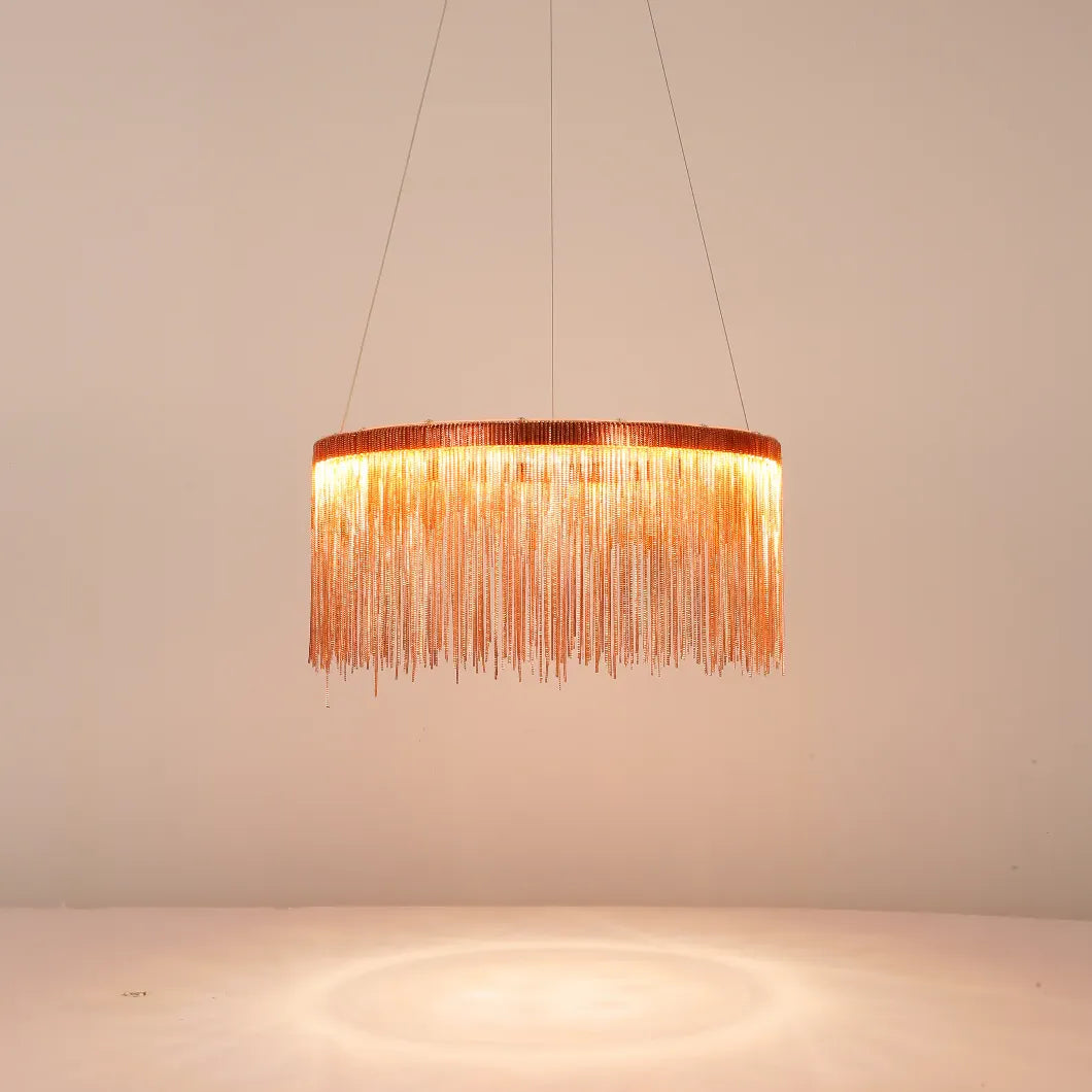 Ring-shaped Tassel Modern Luxury Pendant Light