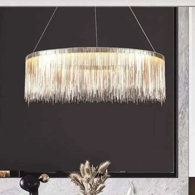 Lustre Rond Led Design Moderne Artistique - Clowas.fr