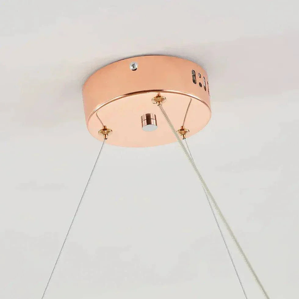Lustre Rond Led Design Moderne Artistique - Clowas.fr