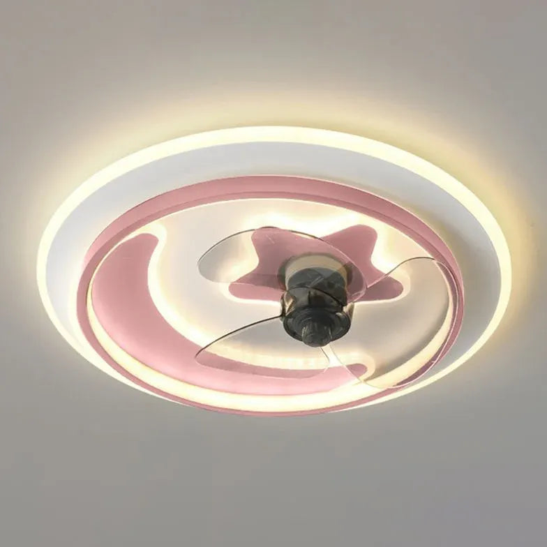 Lumière de ventilateur créative intelligente à LED