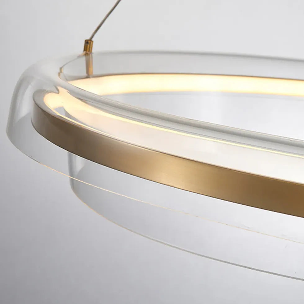 Ring Design Gold Modern Minimalist Pendant Light