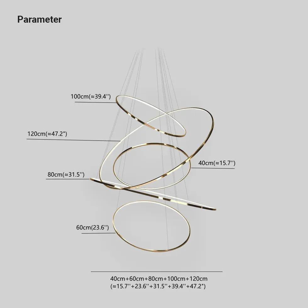 Lustre rond design créatif moderne nordique