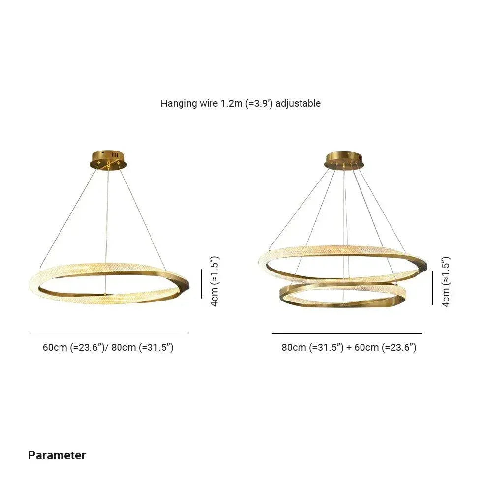 Suspension Led Ronde Moderne Et Luxueuse - Clowas.fr