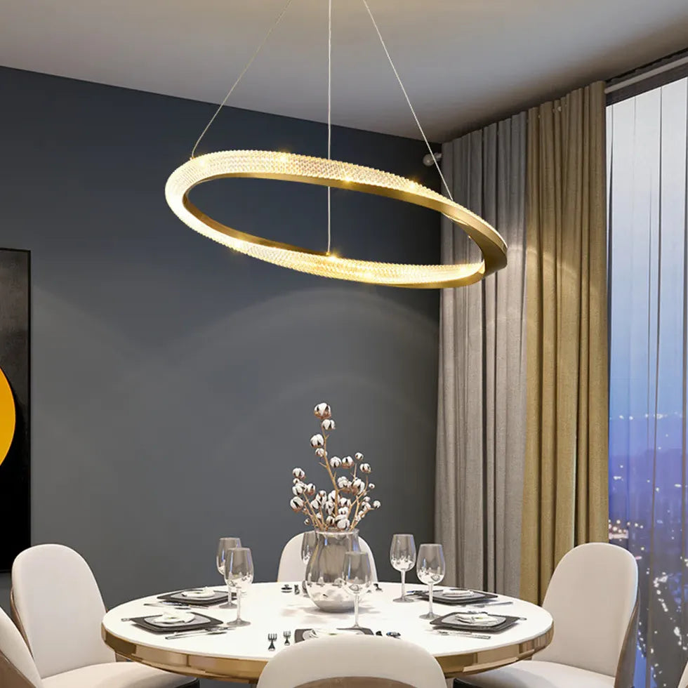 Round Design Modern Luxury LED Pendant Light