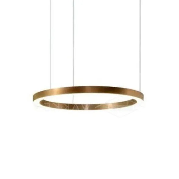 Gold LED Multi-Light Round Design Pendant Light