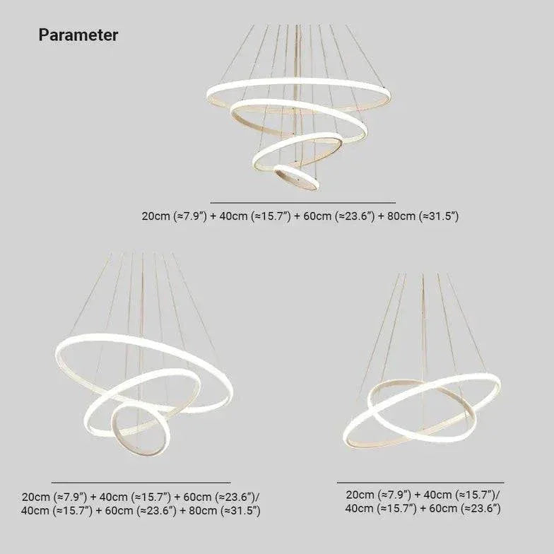 Suspension Led Moderne En Anneau Pour Salon - Clowas.fr