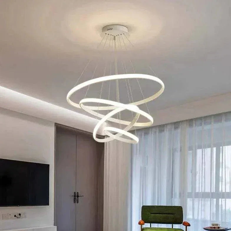 Suspension Led Moderne En Anneau Pour Salon - Clowas.fr