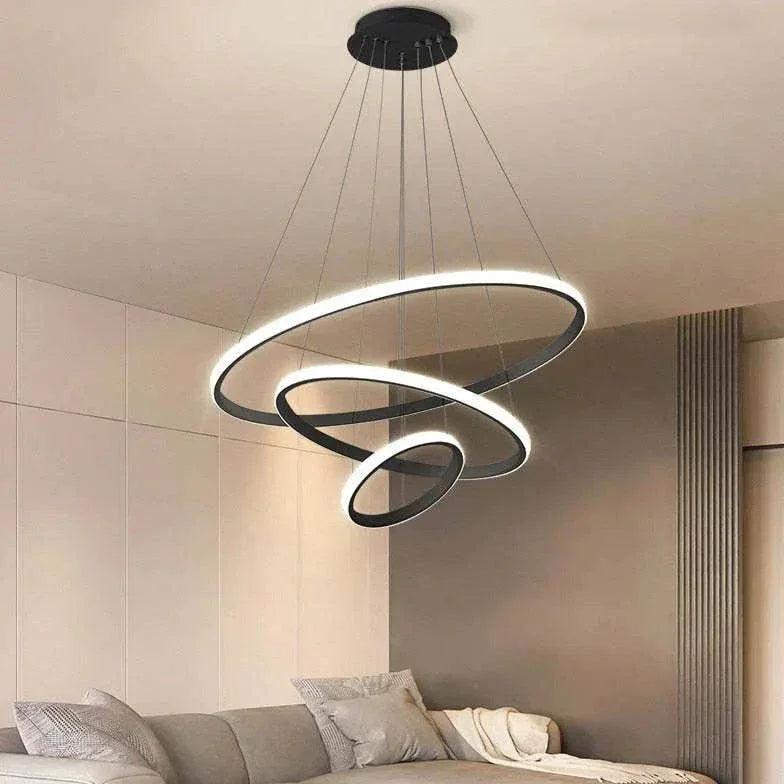 Suspension Led Moderne En Anneau Pour Salon - Clowas.fr