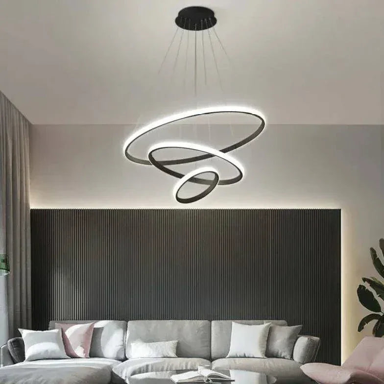 Suspension Led Moderne En Anneau Pour Salon - Clowas.fr