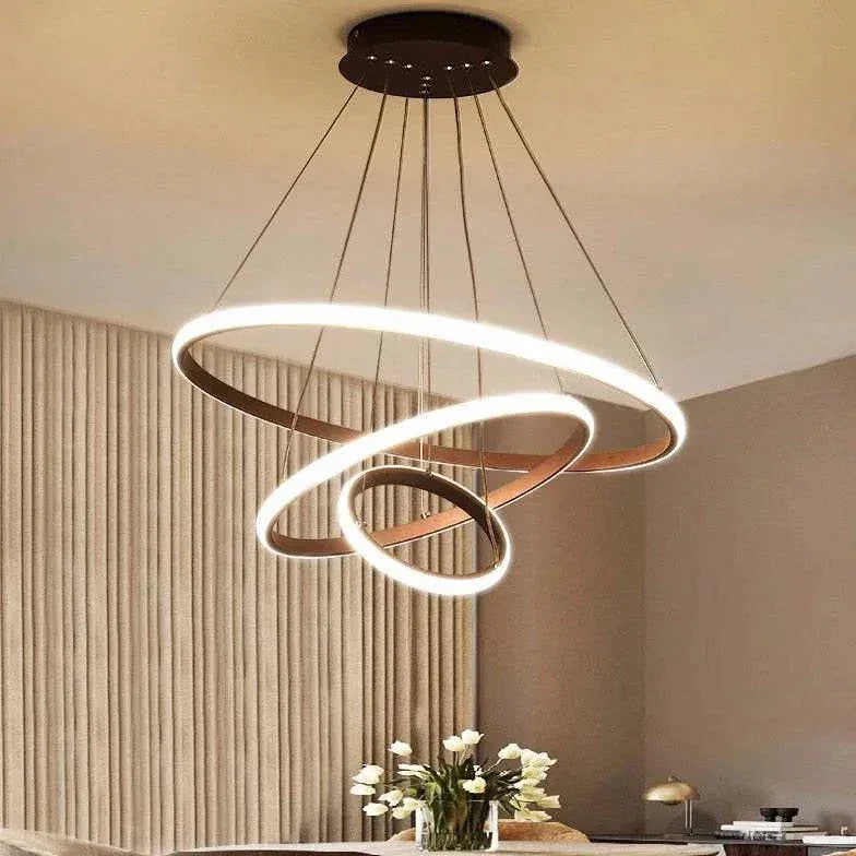 Suspension Led Moderne En Anneau Pour Salon - Clowas.fr