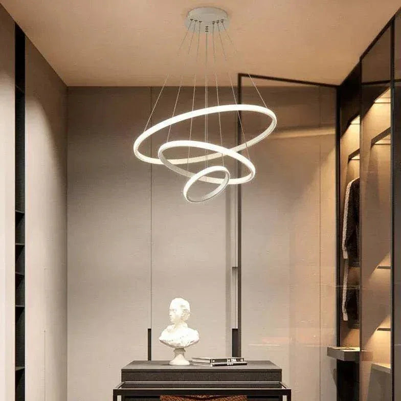Suspension Led Moderne En Anneau Pour Salon - Clowas.fr