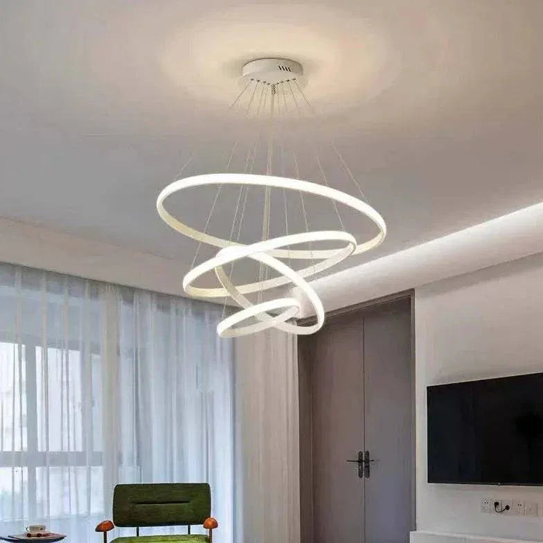 Suspension Led Moderne En Anneau Pour Salon - Clowas.fr