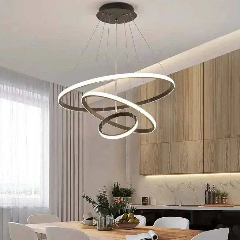 Suspension Led Moderne En Anneau Pour Salon - Clowas.fr