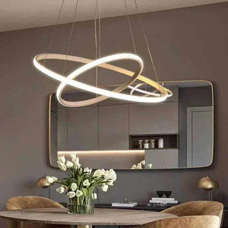Suspension Led Moderne En Anneau Pour Salon - Clowas.fr