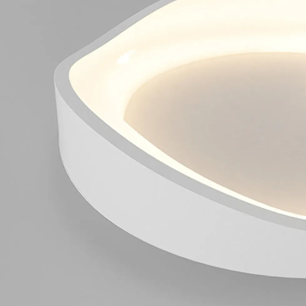 Streamlined Circular Design White LED Ceiling Light