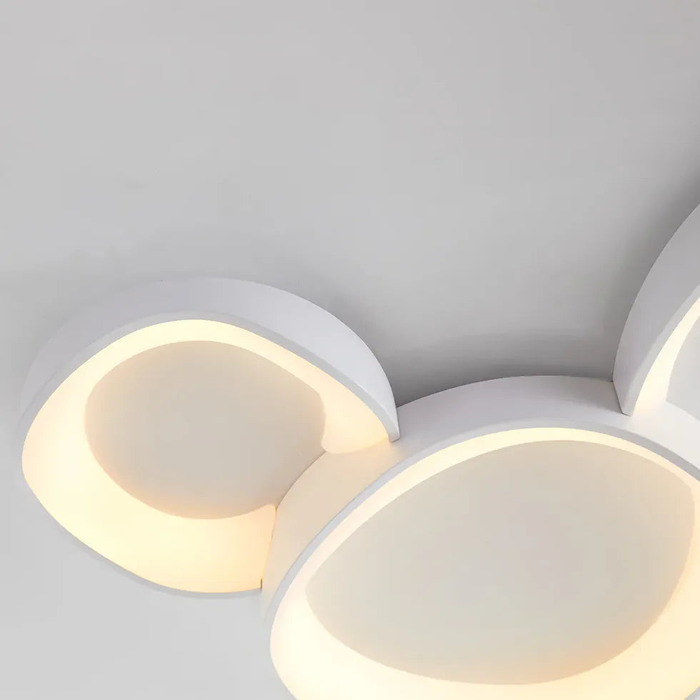 Streamlined Circular Design White LED Ceiling Light