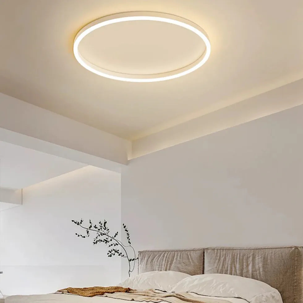 Plafonnier encastré LED rond creux moderne