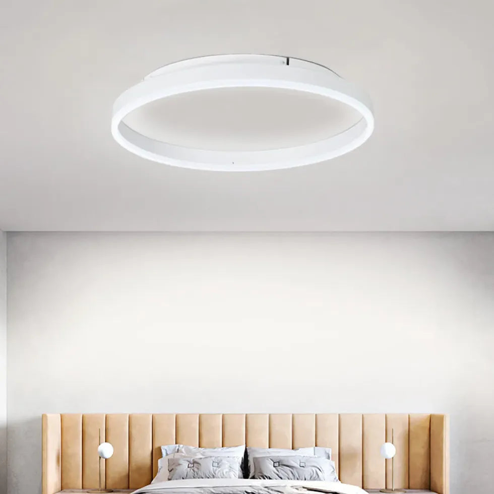 Plafonnier encastré LED rond creux moderne