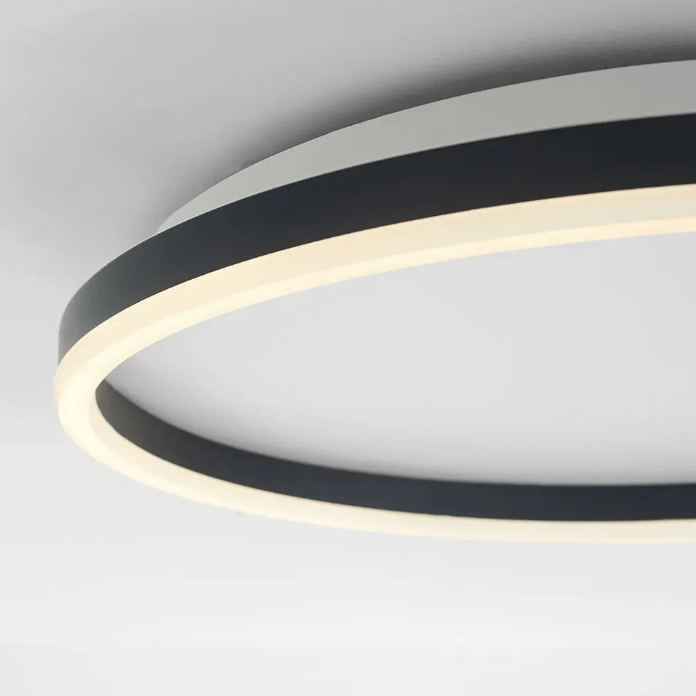 Plafonnier encastré LED rond creux moderne