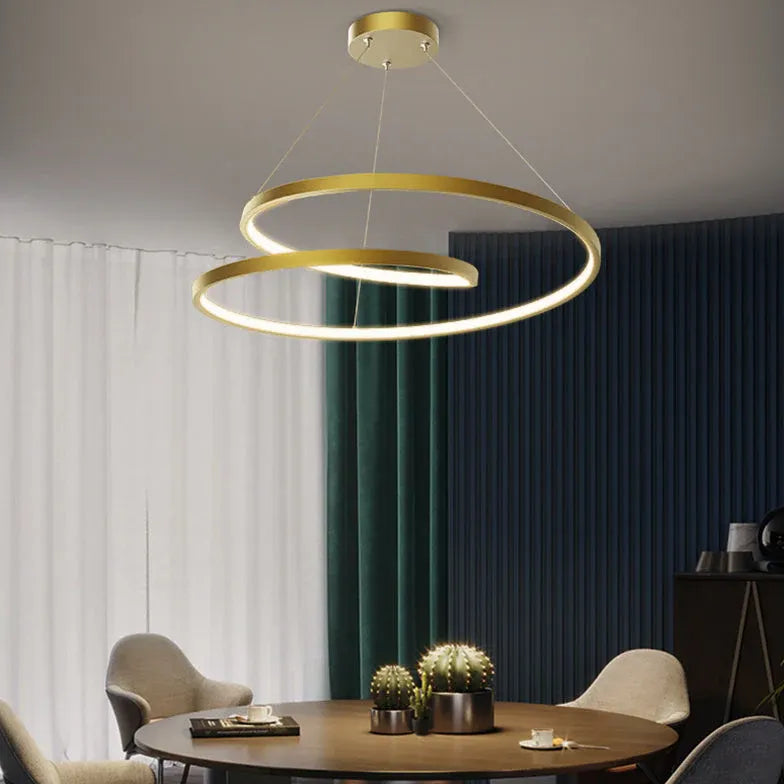 Suspension luminaire en cuivre moderne artistique nordique