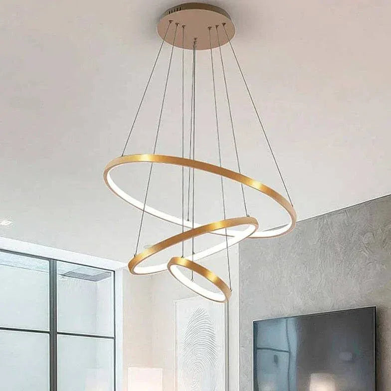 Suspension Led Circulaire Design Moderne Minimaliste - Clowas.fr