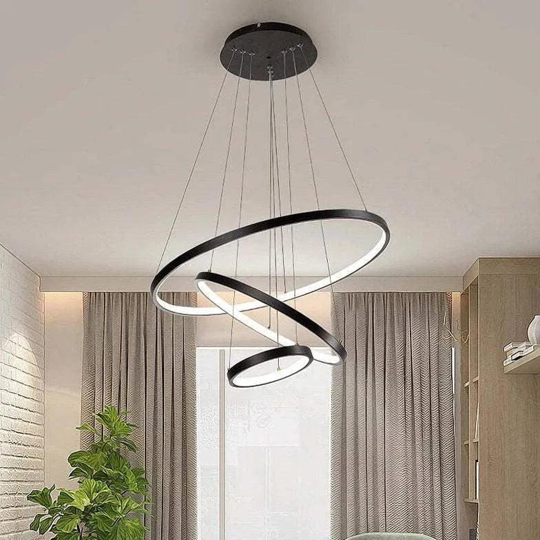 Suspension Led Circulaire Design Moderne Minimaliste - Clowas.fr