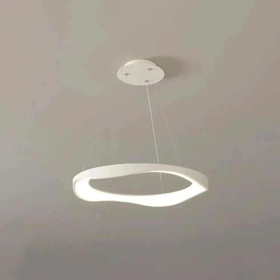 Lustre Rond Noir Créatif Nordique Moderne - Clowas.fr