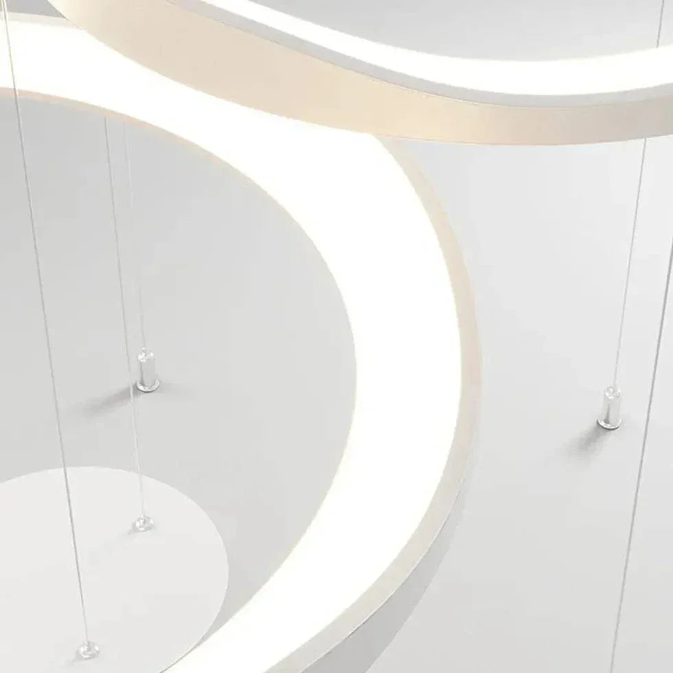 Lustre Rond Noir Créatif Nordique Moderne - Clowas.fr