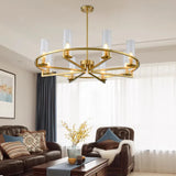 Ring-Frame Design Living Room Gold Chandelier