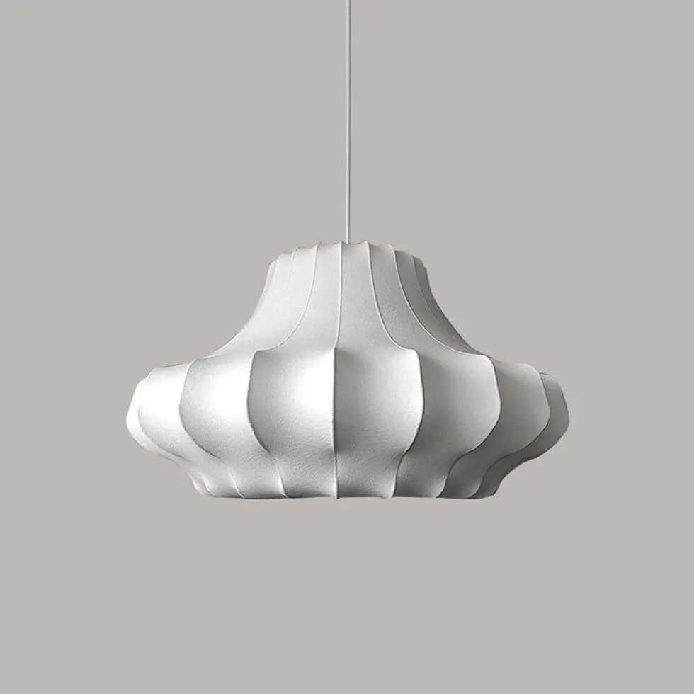 White Metal Silk Modern Pendant Light