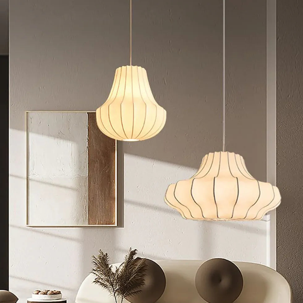 Lustre moderne blanc en fil métallique