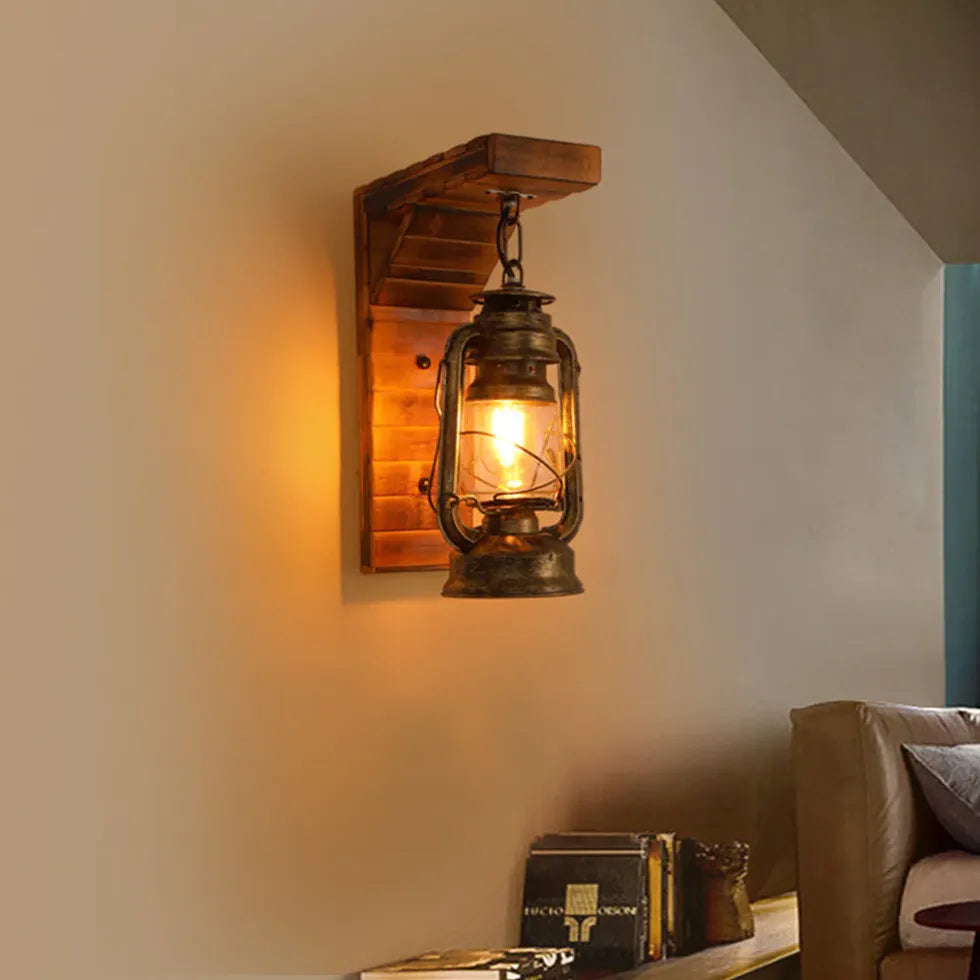 Rustic Wall Lights Wood Vintage