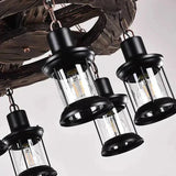 Lustre Rustique Bois Vintage Industriel Créatif - Clowas.fr