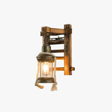 Applique Murale Rustique Vintage Bois Fer Forgé - Clowas.fr