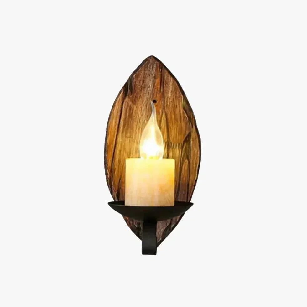 Luminaires Appliques Vintage Rustique En Bois Et Fer - Clowas.fr