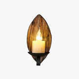 Luminaires Appliques Vintage Rustique En Bois Et Fer - Clowas.fr