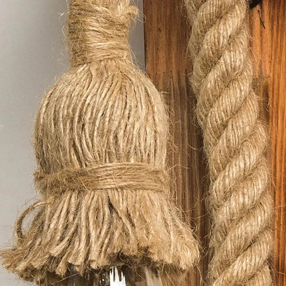 Applique De Style Industriel En Corde De Bois - Clowas.fr