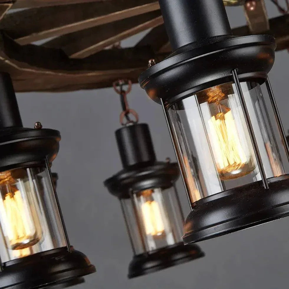 Lustres Bois Design Vintage Créatif - Clowas.fr