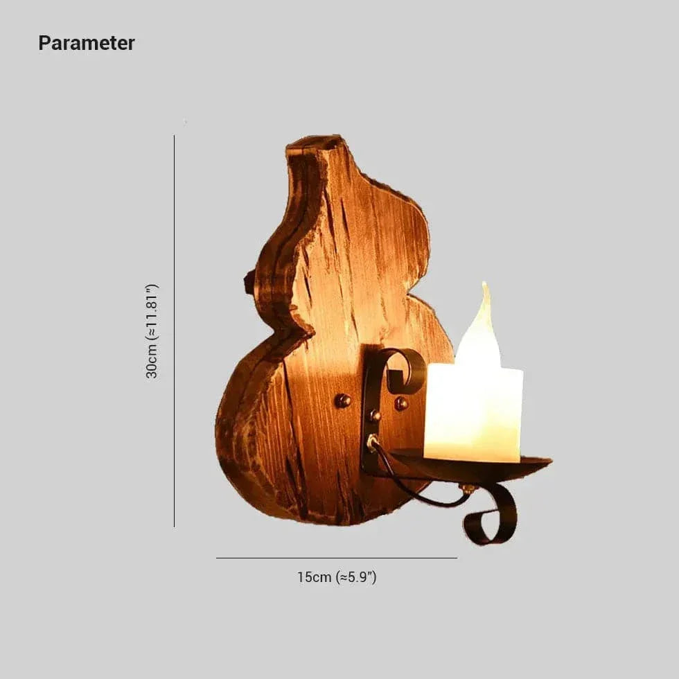 Applique Rétro En Bois Et Fer Forgé - Clowas.fr