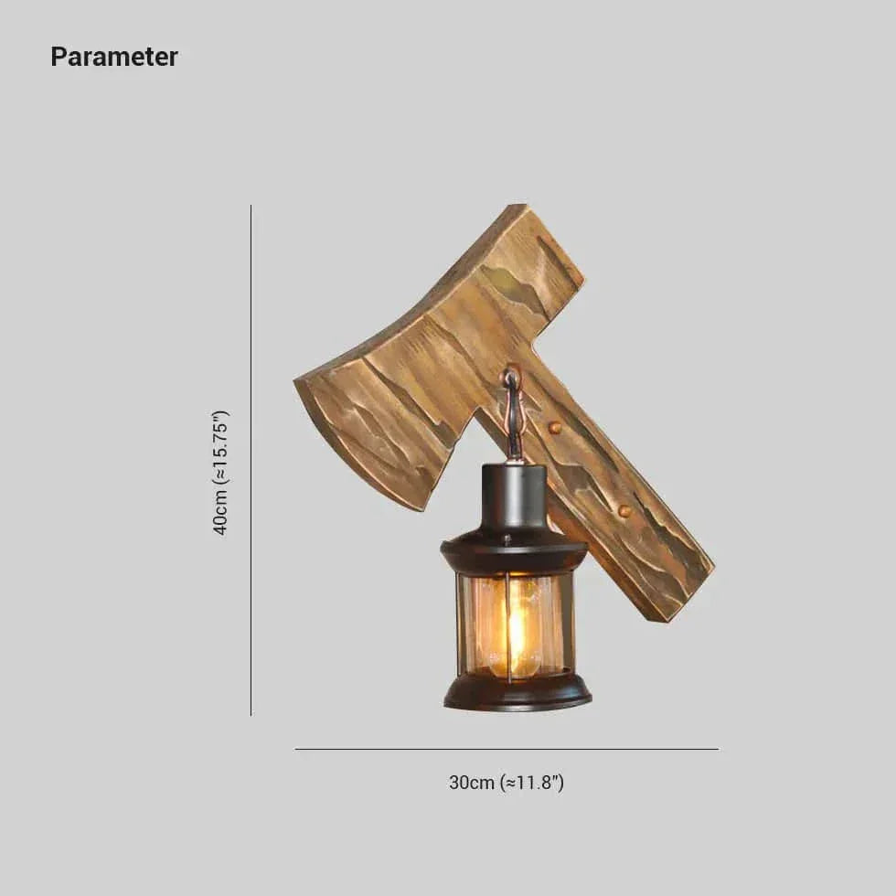 Applique Murale Déportée Bois Rétro Industrielle Créative - Clowas.fr