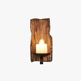 Applique Murale Chambre Bois Style Rétro Rustique - Clowas.fr