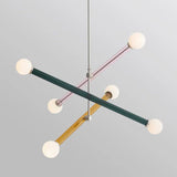 Suspension métal blanc design moderne nordique