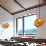 Bamboo Woven Rattan Dining Pendant Pendant Light