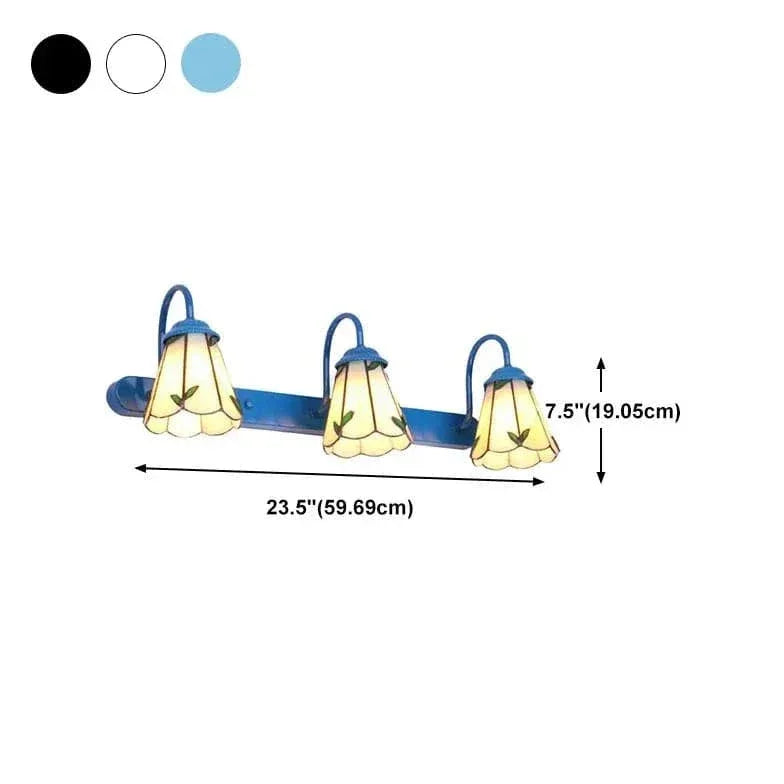 Applique Murale Baroque Verre Coloré - Clowas.fr
