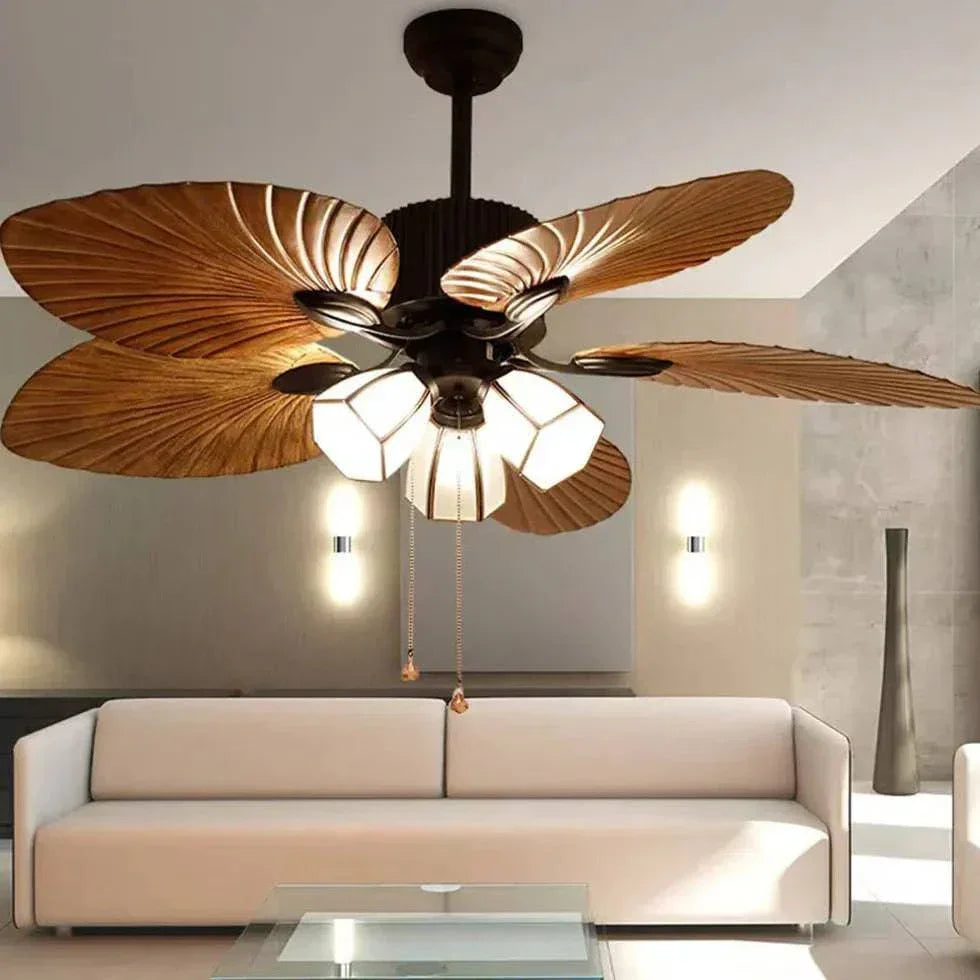 Plafonnier Ventilateur De Salon Rétro Silencieux - Clowas.fr