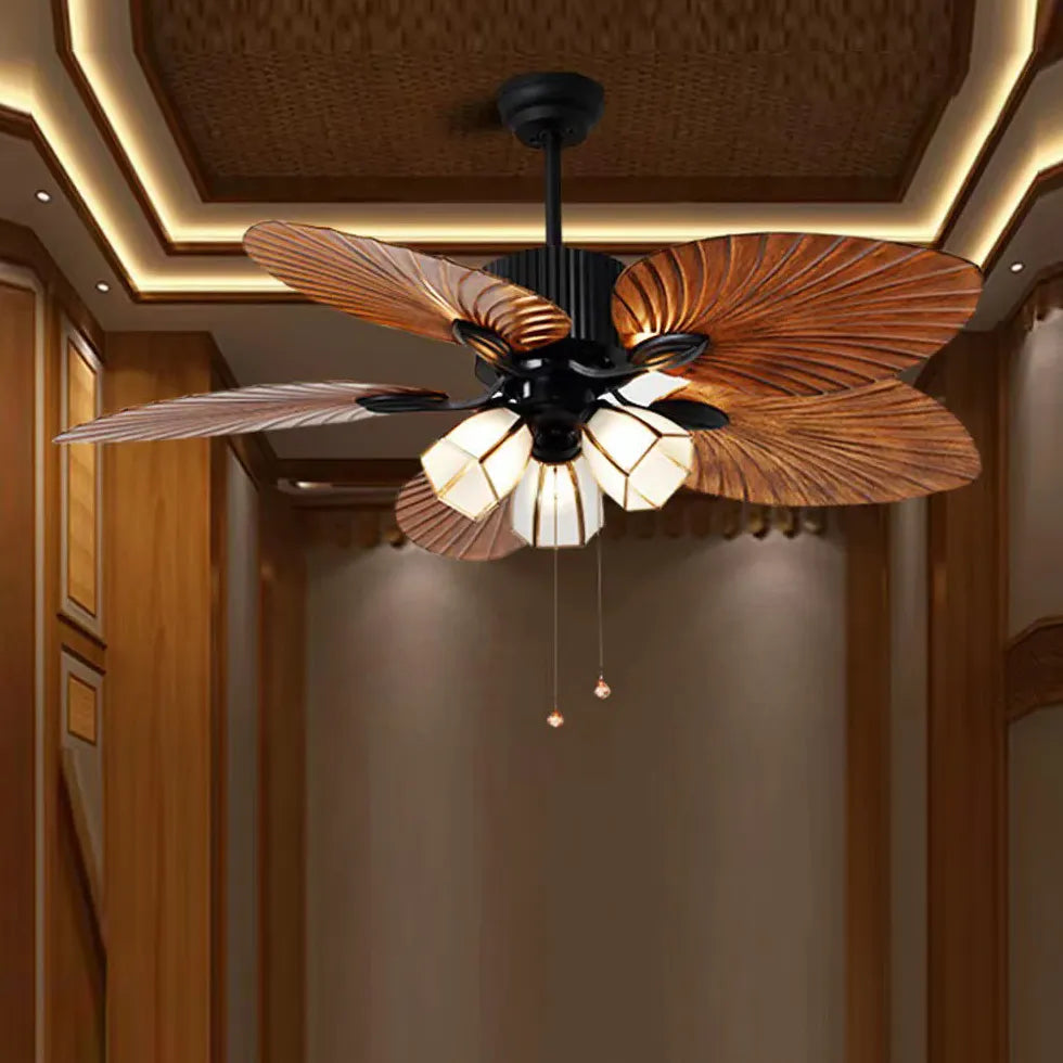 Plafonnier ventilateur de salon rétro silencieux