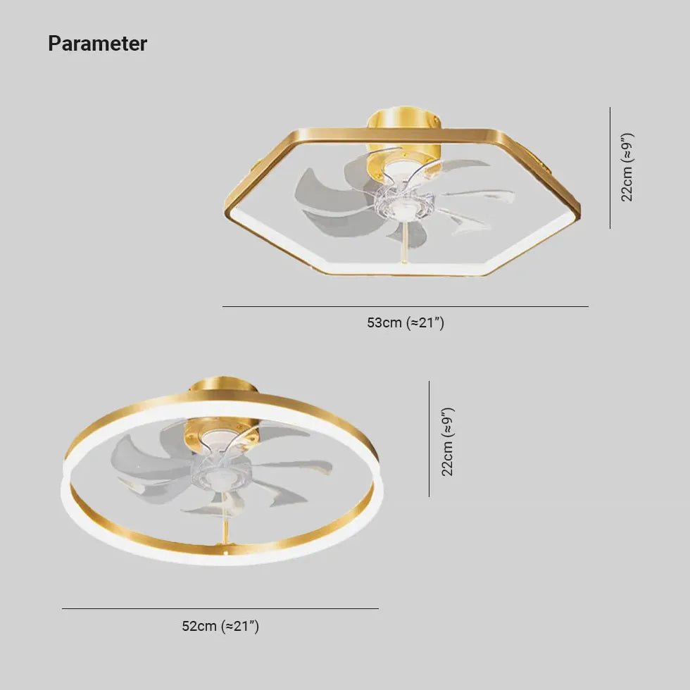 Lampe de ventilateur en cristal de luxe moderne